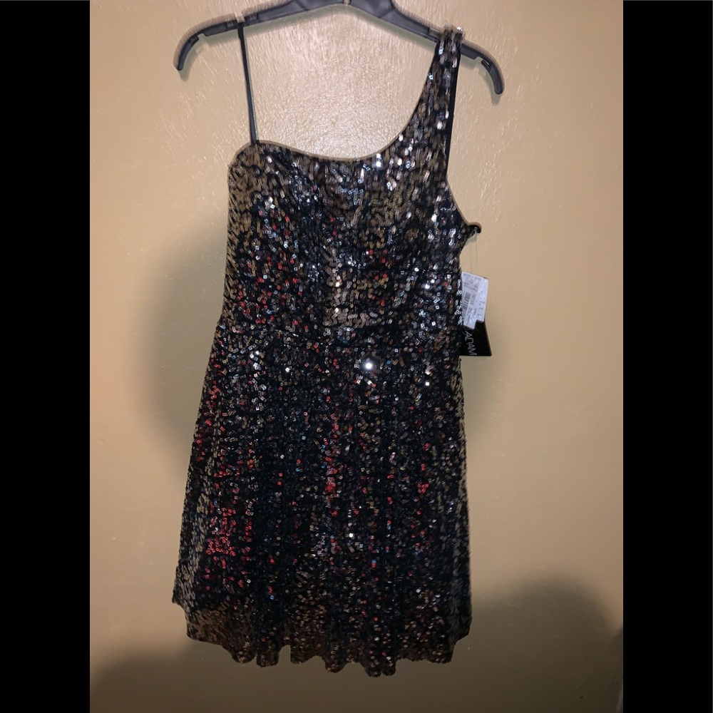 Betsy and Adam black and silver dress-brand new